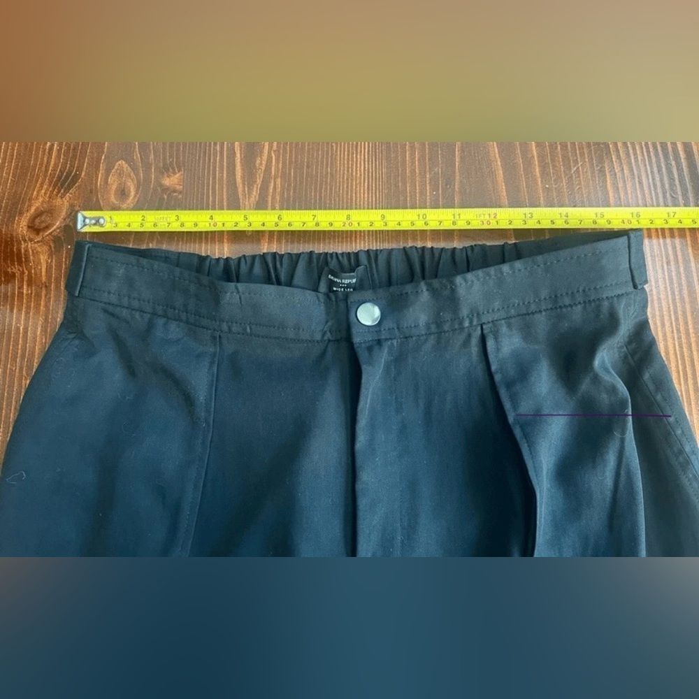 Banana Republic Wide Leg Pants Size Medium Black Tencel Elastic‎ Back NWT - Picture 4 of 8